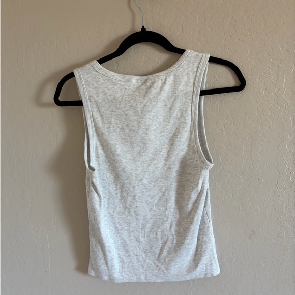 Divided Light Gray Ribbed Tank Top - Picture 6 of 6